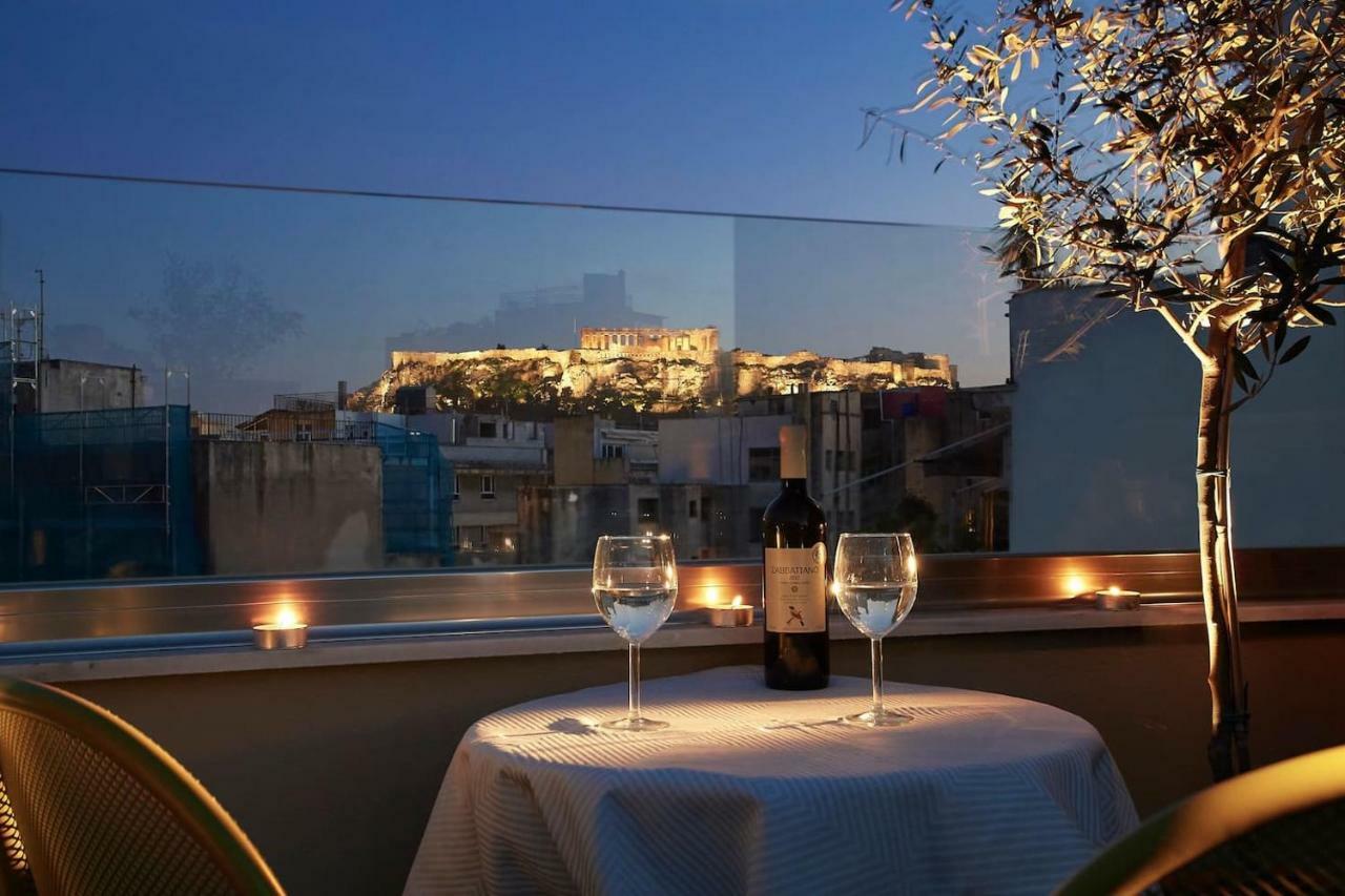 Old Athens Style 1Bdr With Acropolis View Rooftop! Exteriör bild