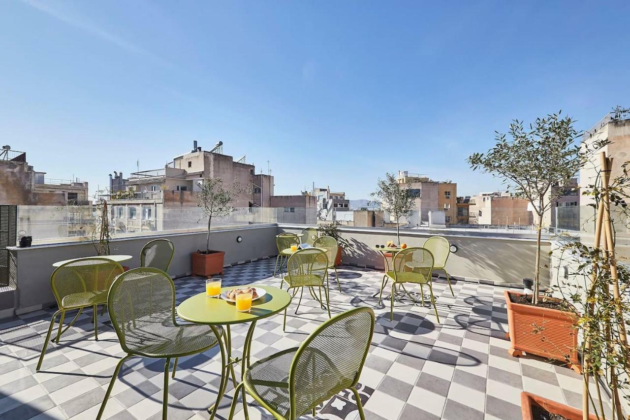 Old Athens Style 1Bdr With Acropolis View Rooftop! Exteriör bild
